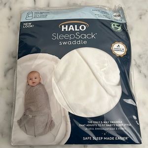 Halo sleep sak swaddle white newborn